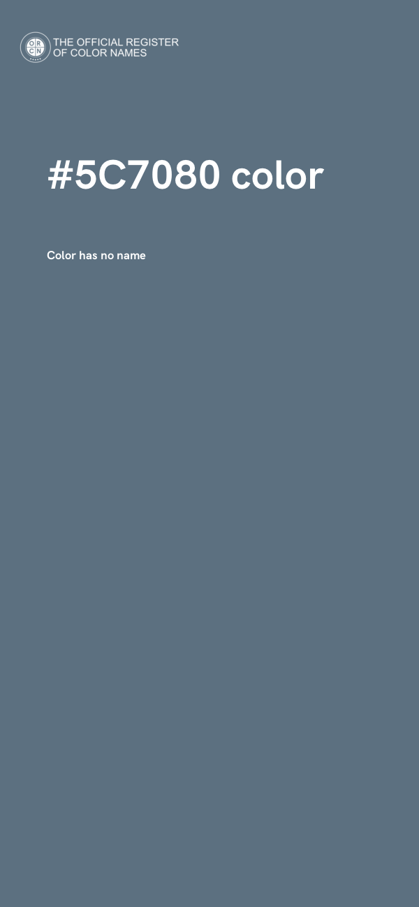 #5C7080 color image