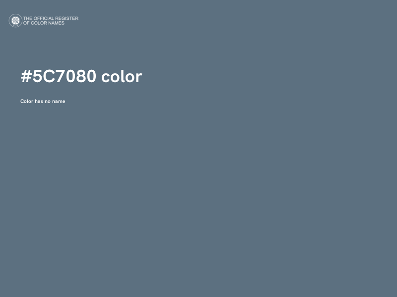 #5C7080 color image