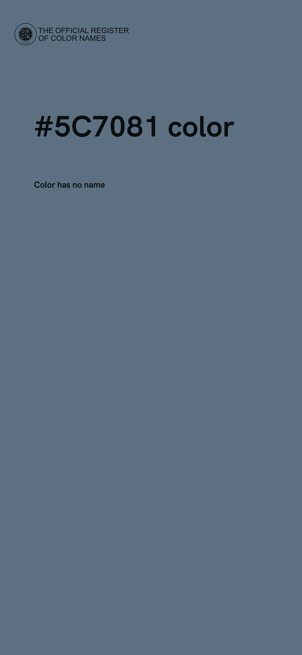 #5C7081 color image