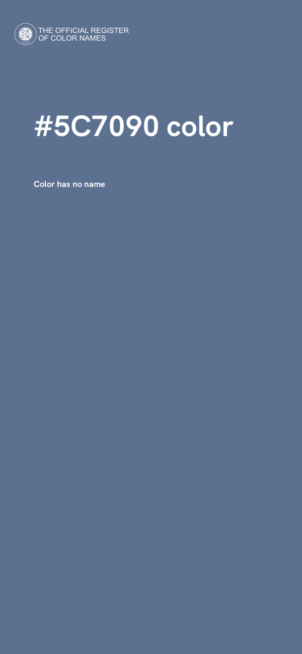 #5C7090 color image