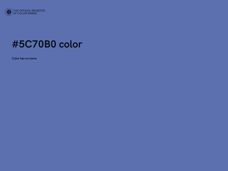 #5C70B0 color image