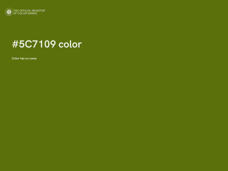 #5C7109 color image