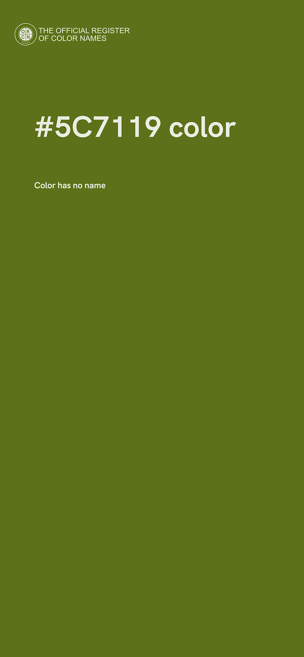 #5C7119 color image
