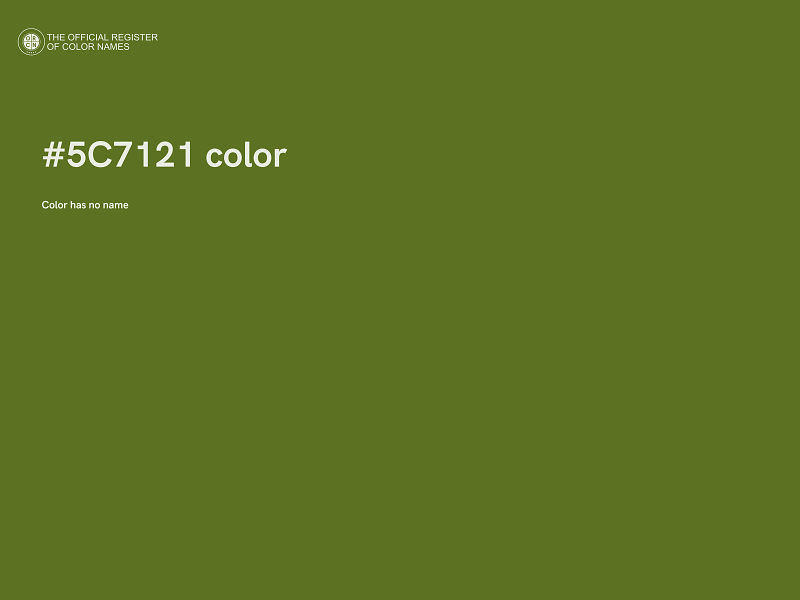 #5C7121 color image