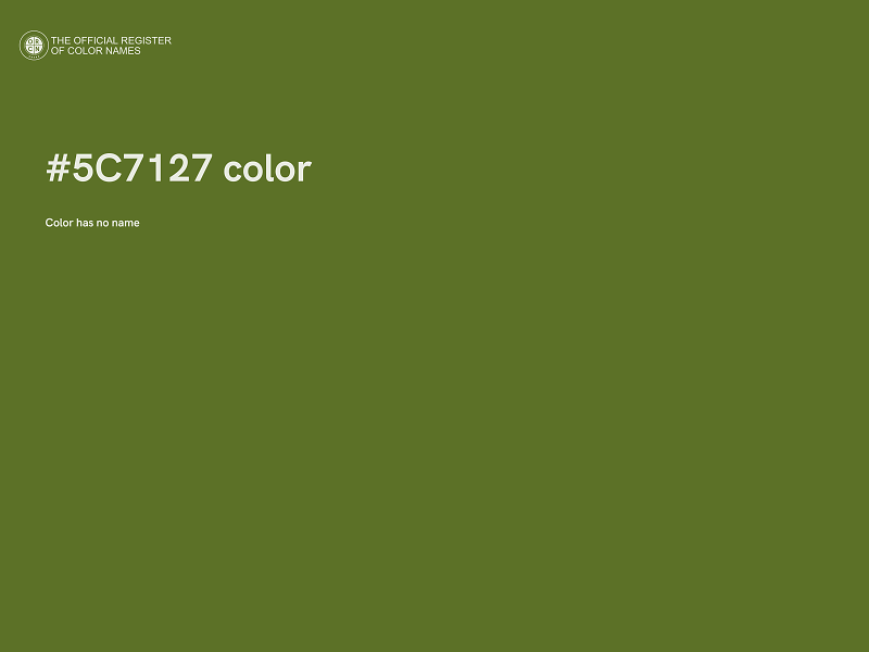 #5C7127 color image