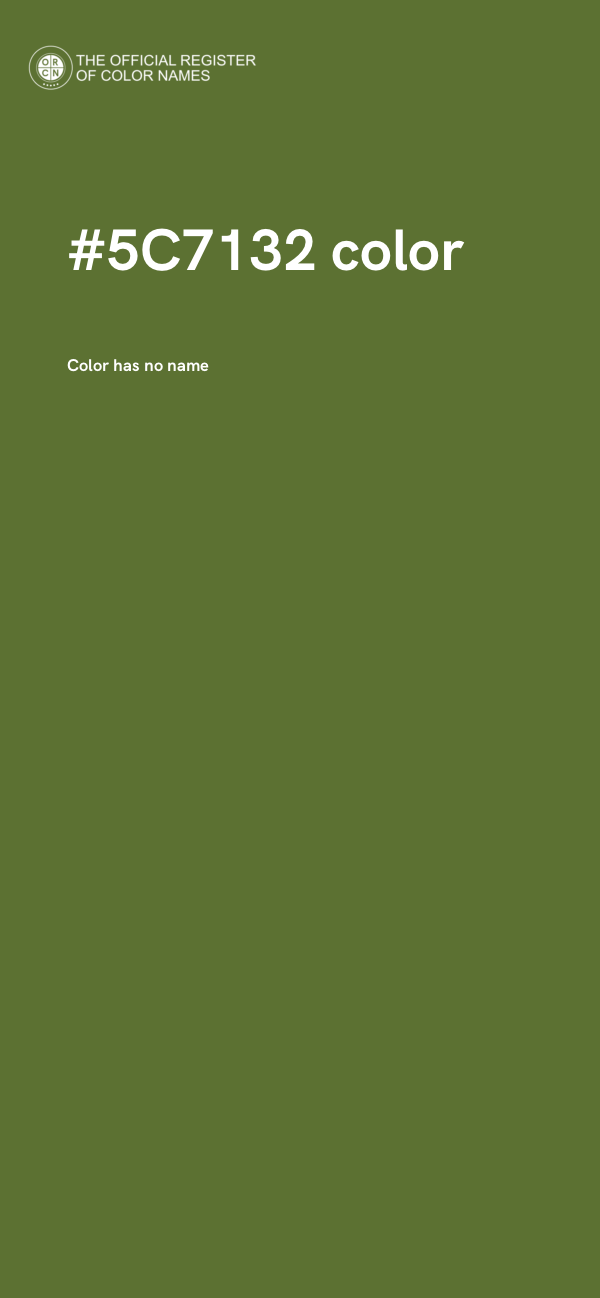 #5C7132 color image