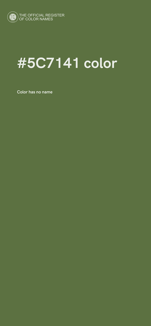 #5C7141 color image