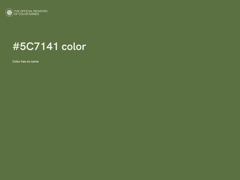 #5C7141 color image
