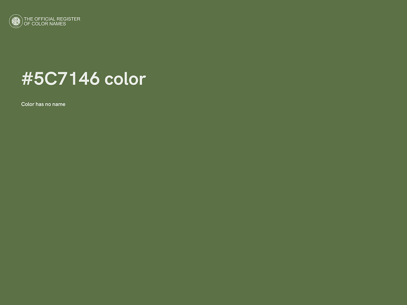 #5C7146 color image