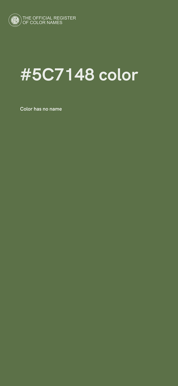 #5C7148 color image