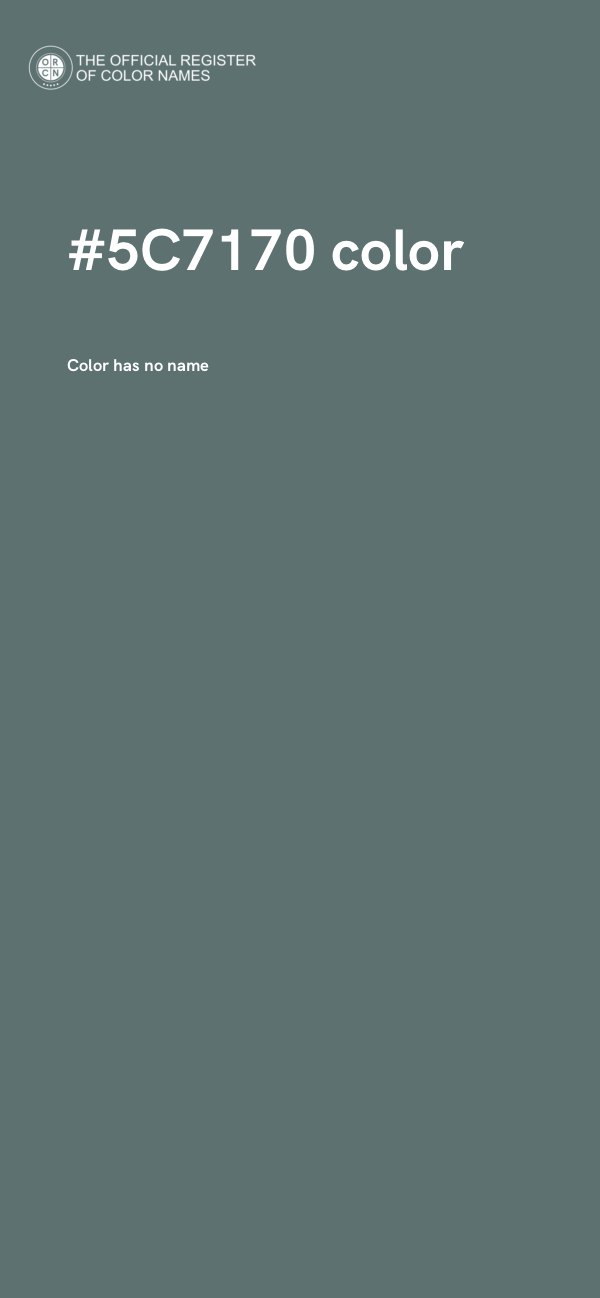 #5C7170 color image
