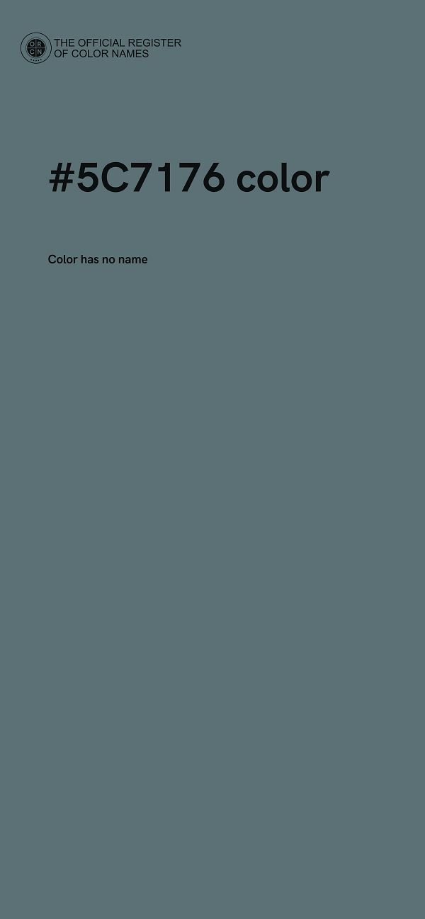 #5C7176 color image