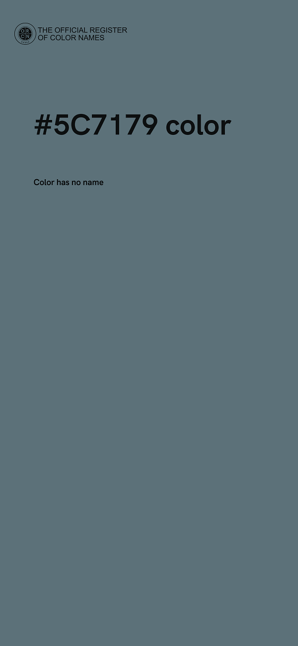 #5C7179 color image
