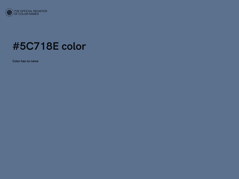 #5C718E color image