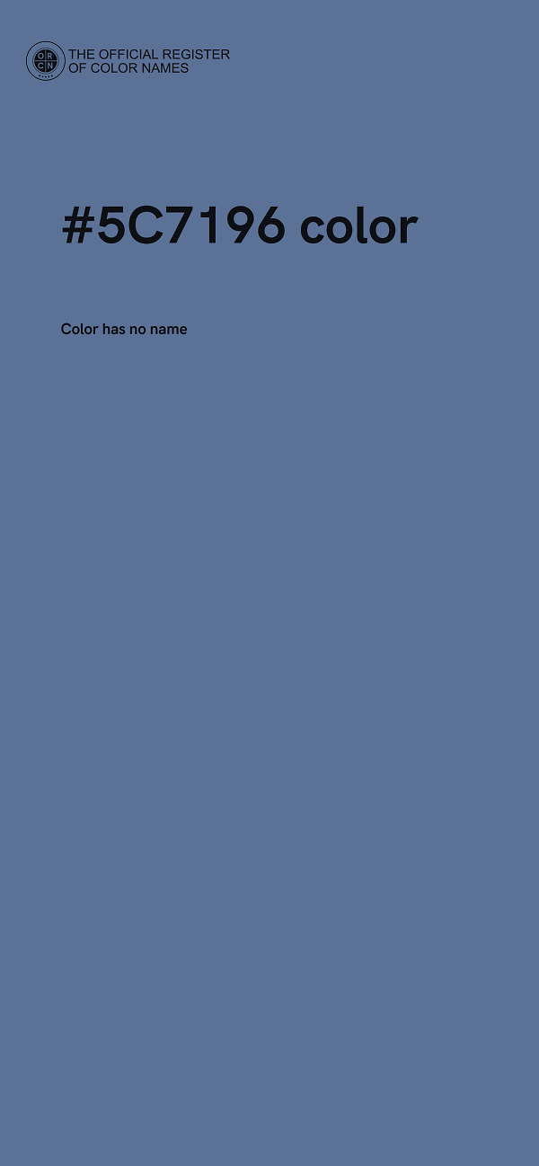 #5C7196 color image