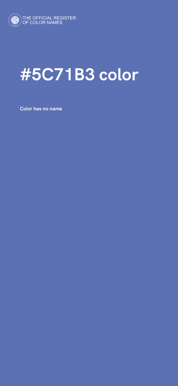 #5C71B3 color image