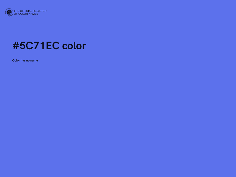 #5C71EC color image