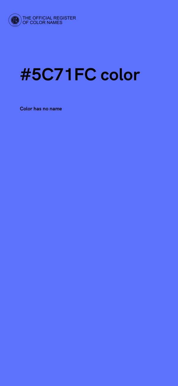 #5C71FC color image
