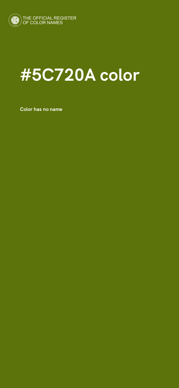 #5C720A color image