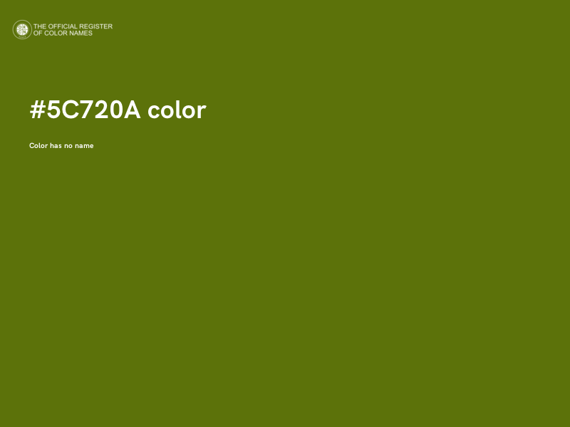 #5C720A color image