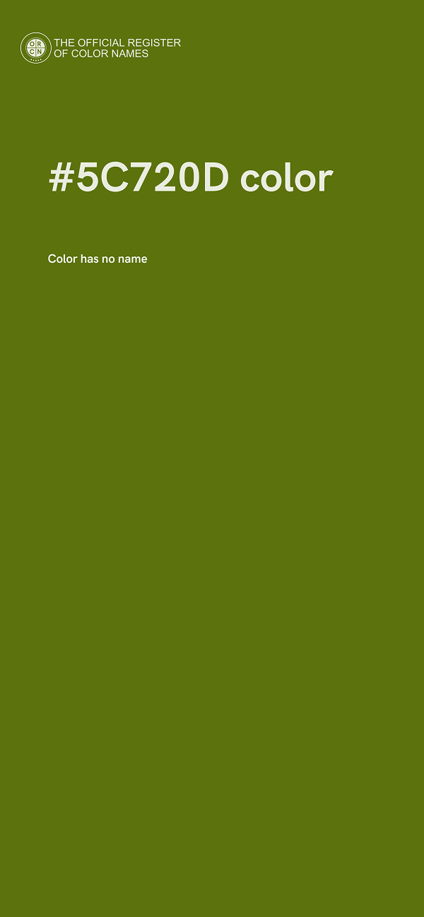 #5C720D color image