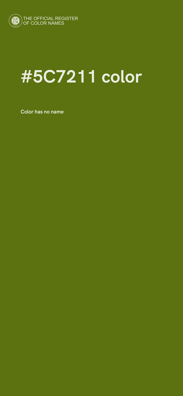 #5C7211 color image