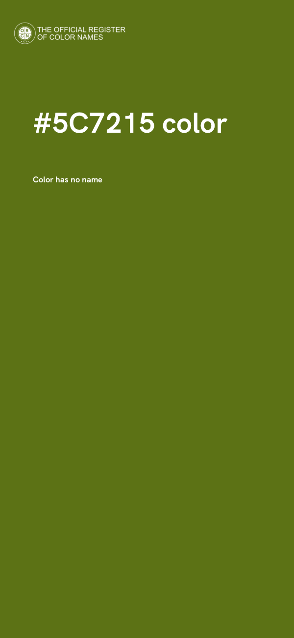 #5C7215 color image