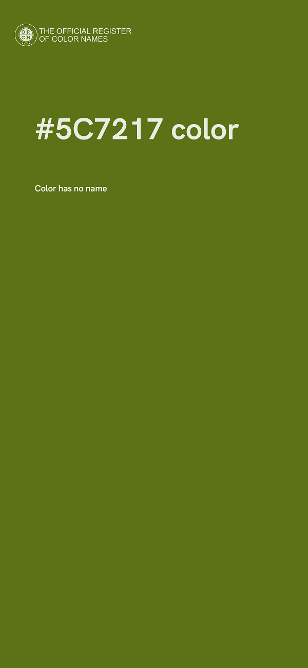 #5C7217 color image