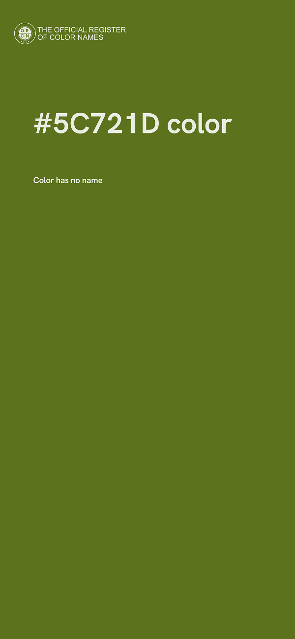#5C721D color image