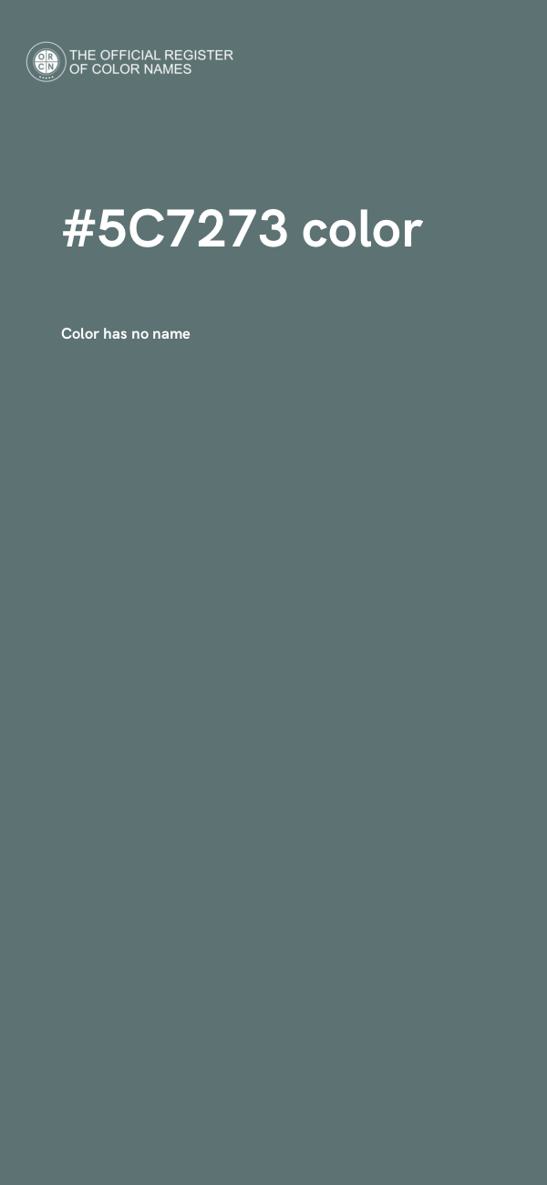 #5C7273 color image