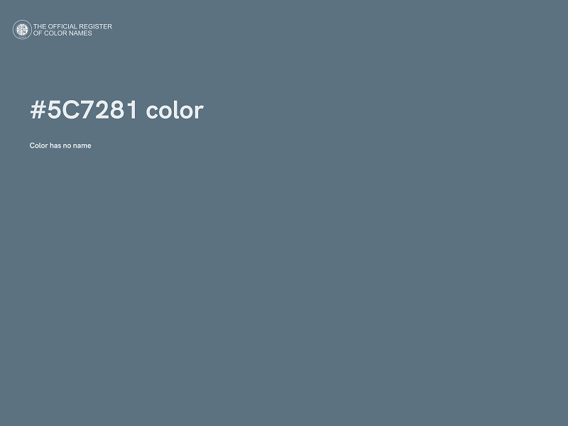 #5C7281 color image