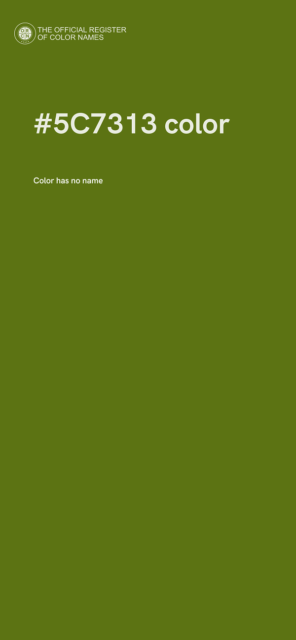 #5C7313 color image