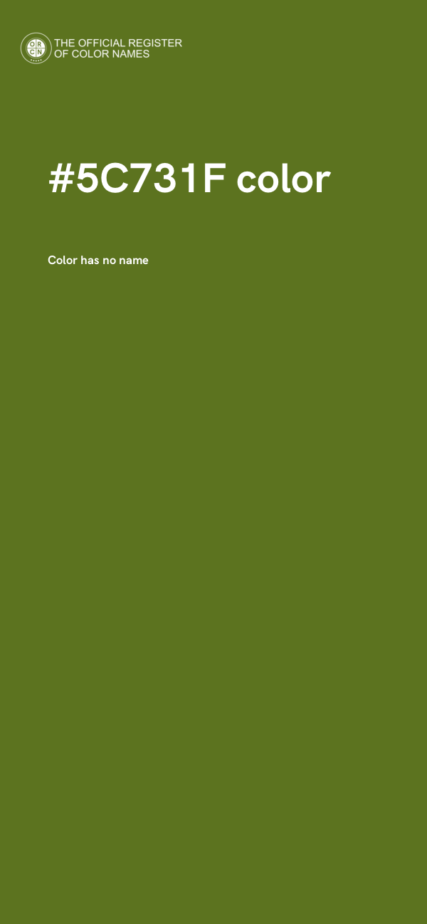 #5C731F color image