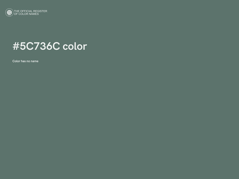 #5C736C color image