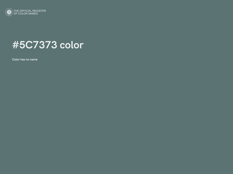 #5C7373 color image