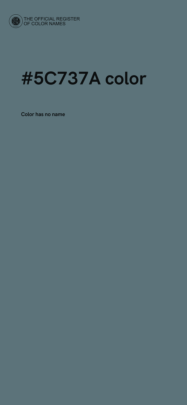 #5C737A color image