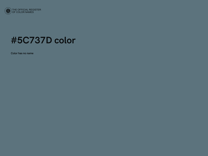 #5C737D color image