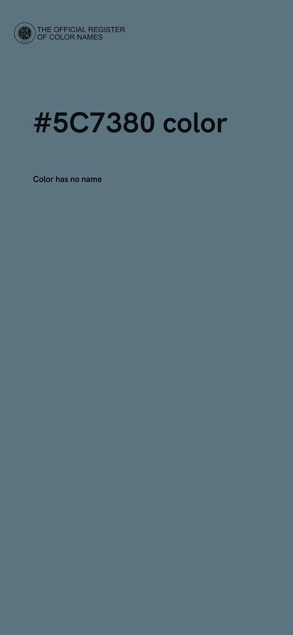 #5C7380 color image