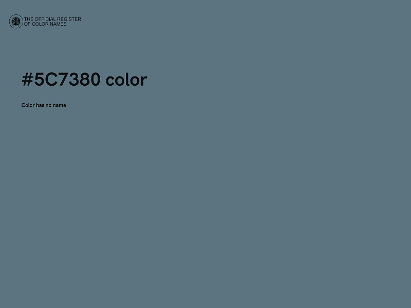 #5C7380 color image