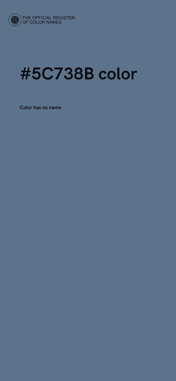 #5C738B color image