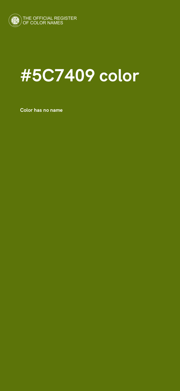 #5C7409 color image