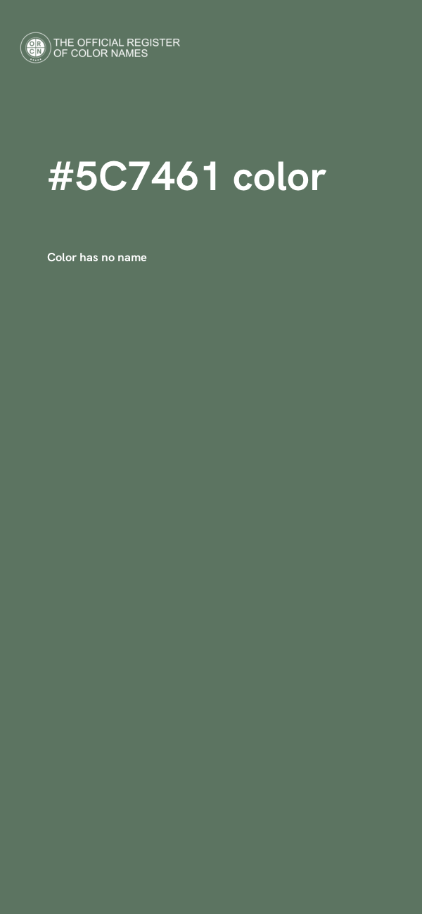 #5C7461 color image