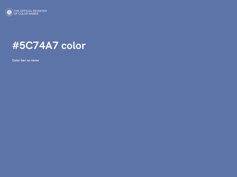 #5C74A7 color image