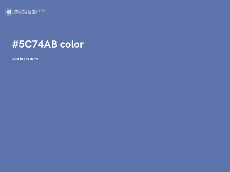 #5C74AB color image