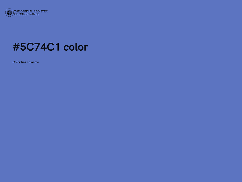 #5C74C1 color image