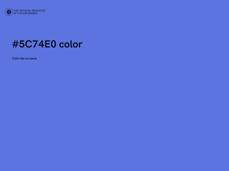 #5C74E0 color image