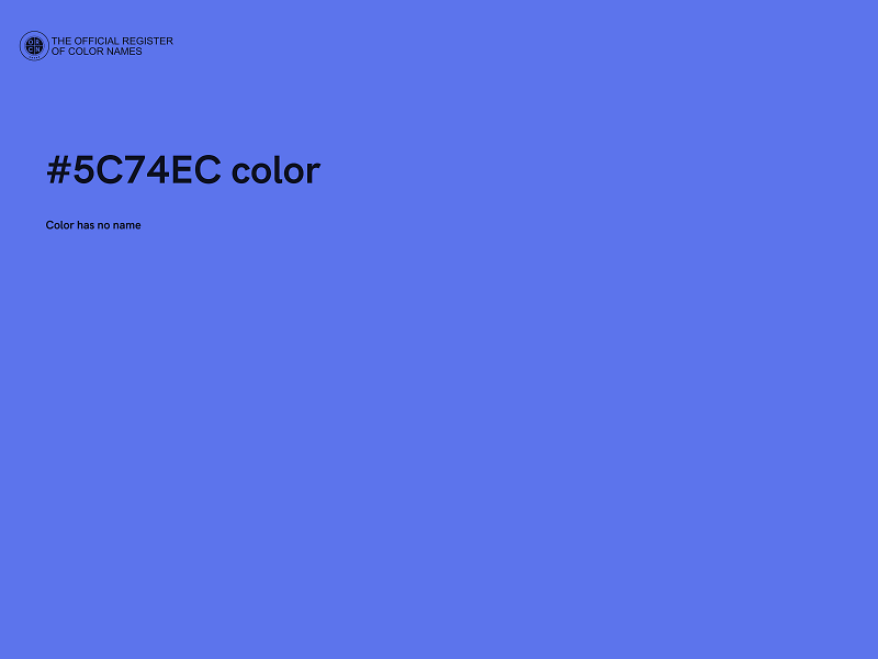 #5C74EC color image