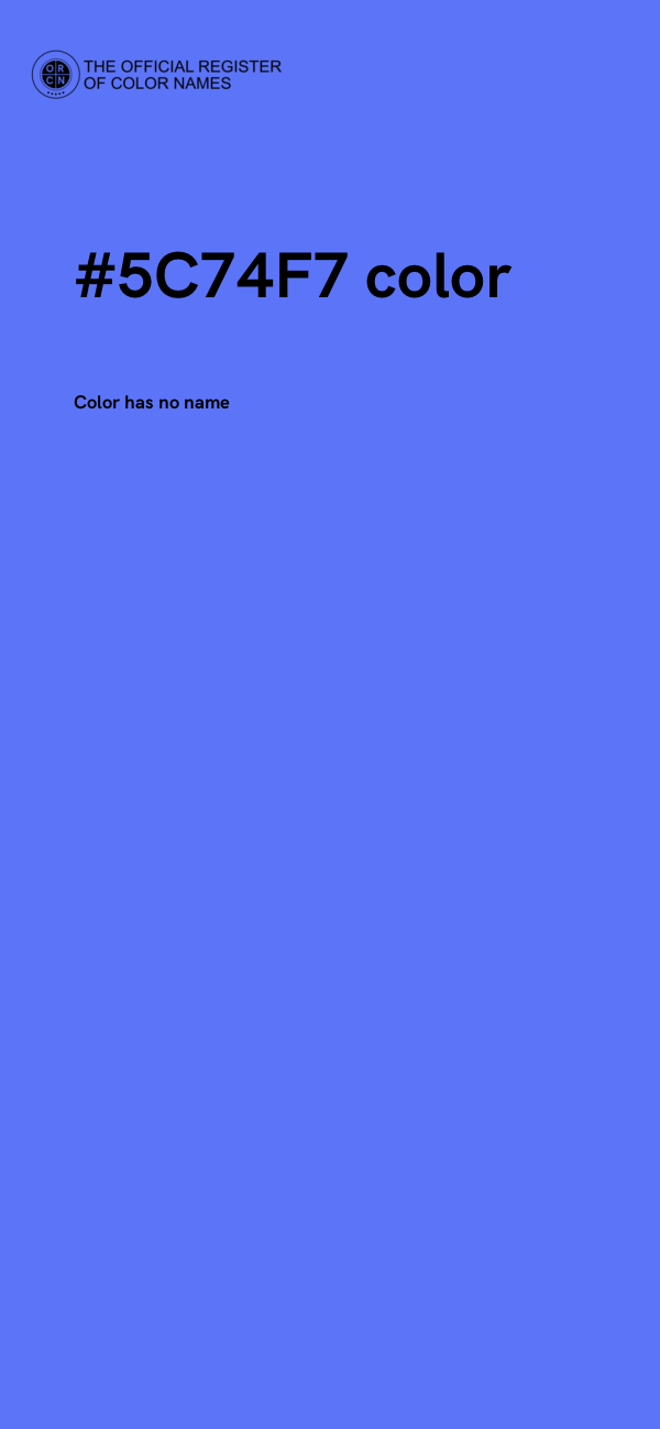 #5C74F7 color image