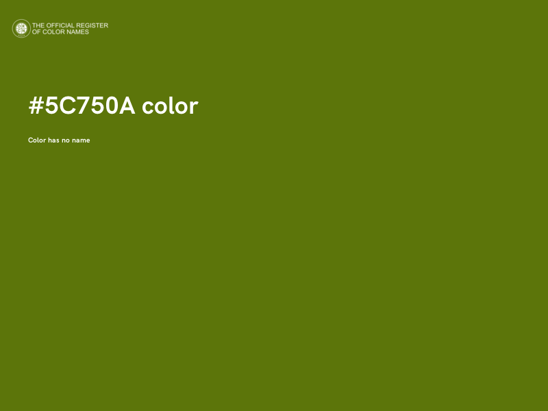 #5C750A color image