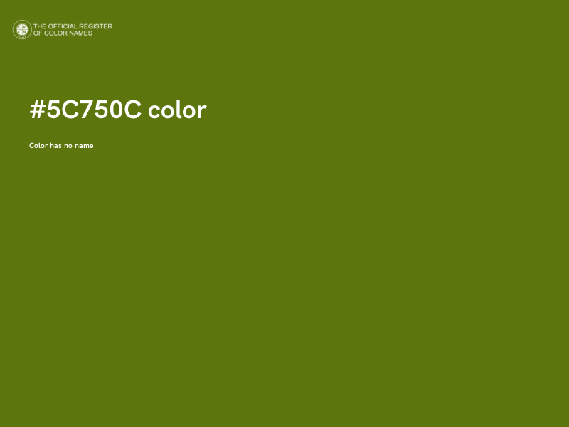 #5C750C color image